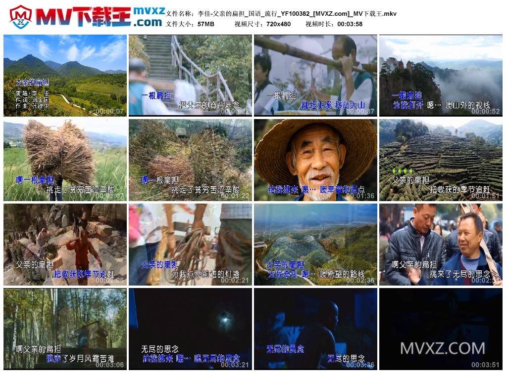 李佳-父亲的扁担_国语_流行_YF100382